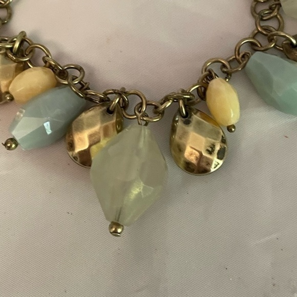 Vintage 2012 Retired 24” Premier Designs Boca gold tone necklace & bracelet - Picture 6 of 11